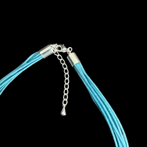 Stephan & Co. Turquoise Blue and Green Pendant Necklace of Butterflies & Flowers - Picture 10 of 10